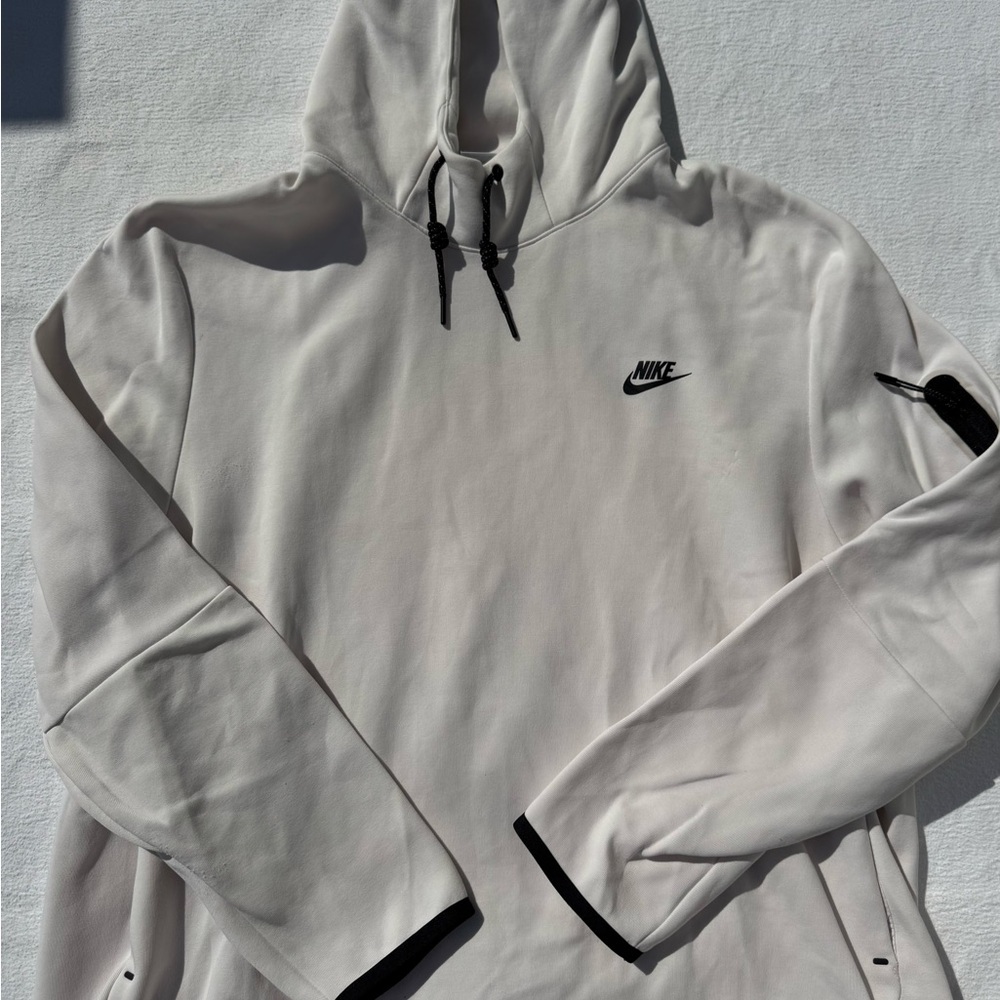 Nike White Hoodie with Black Accents